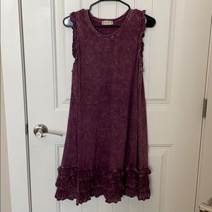 Altar’d State plum colored sleeveless dress